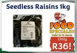 Foodeez Seedless Raisins offer