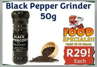 Foodeez Black Pepper Grinder offer