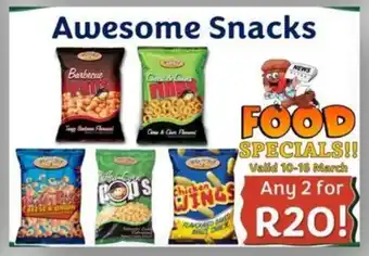 Foodeez Awesome Snacks offer