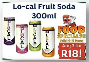 Foodeez Lo-cal Fruit Soda offer