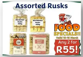 Foodeez Assorted Rusks offer