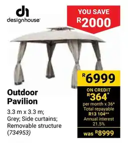 Builders Warehouse Outdoor Pavilion offer