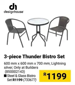 Builders Warehouse Thunder Bistro Set offer