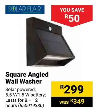 Builders Warehouse SOLAR FLAIR Square Angled Wall Washer offer