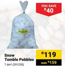 Builders Warehouse Snow Tumble Pebbles offer