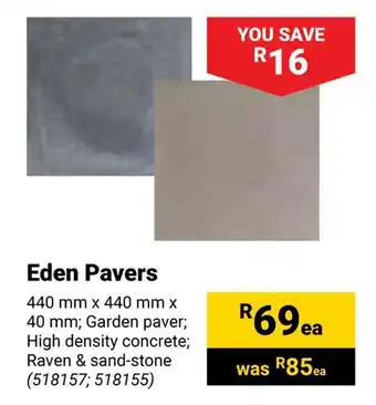 Builders Warehouse Eden Pavers offer