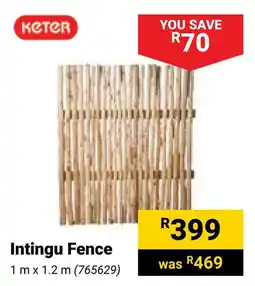 Builders Warehouse KETER Intingu Fence offer