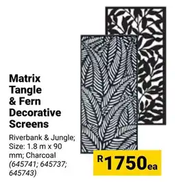 Builders Warehouse Matrix Tangle & Fern Decorative Screens offer