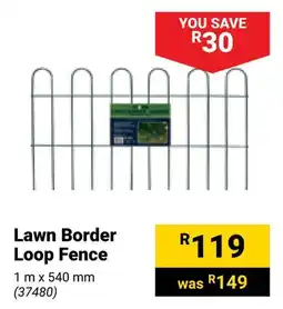 Builders Warehouse Lawn Border Loop Fence offer