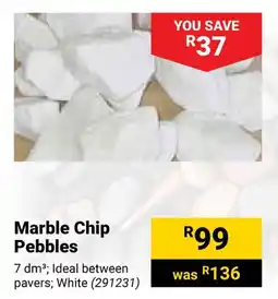 Builders Warehouse Marble Chip Pebbles offer