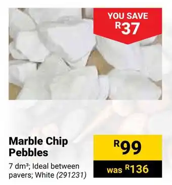 Builders Warehouse Marble Chip Pebbles offer