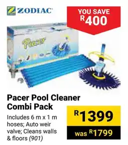 Builders Warehouse ZODIAC Pacer Pool Cleaner Combi Pack offer