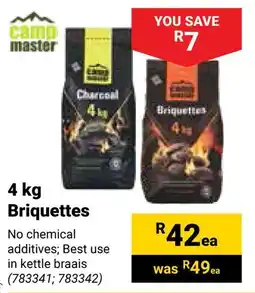 Builders Warehouse Camp Master Briquettes offer