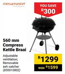 Builders Warehouse Megamaster Compress Kettle Braai offer