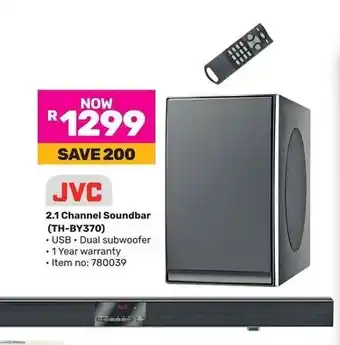 Game JVC 2.1 Channel Soundbar (TH-BY370) offer