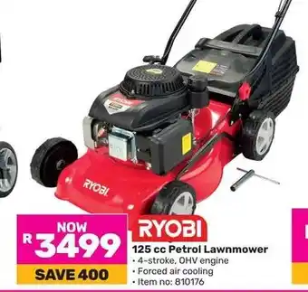 Game RYOBI 125 cc Petrol Lawnmower offer