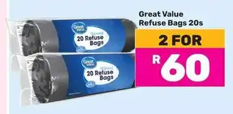 Game Great Value Refuse Bags offer