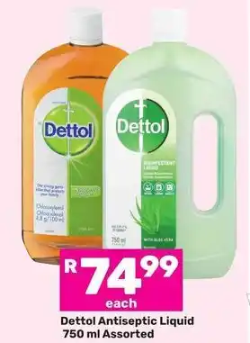 Game Dettol Antiseptic Liquid Assorted offer