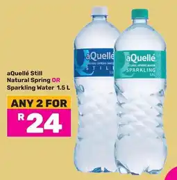 Game aQuellé Still Natural Spring OR Sparkling Water offer