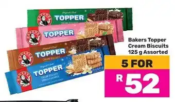 Game Bakers Topper Cream Biscuits Assorted offer