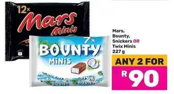 Game Mars, Bounty, Snickers OR Twix Minis offer