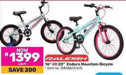 Game RALEIGH 16" OR 20" Enduro Mountain Bicycle offer