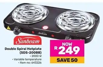 Game Sunbeam Double Spiral Hotplate (SDS-200BB) offer