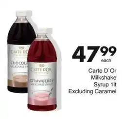 Save Hyper Carte D'Or Milkshake Syrup Excluding Caramel offer