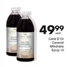 Save Hyper Carte D'Or Caramel Milkshake Syrup offer