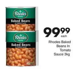 Save Hyper Rhodes Baked Beans In Tomato Sauce offer