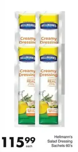 Save Hyper Hellmann's Salad Dressing Sachets offer