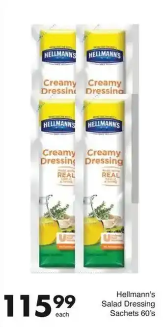 Save Hyper Hellmann's Salad Dressing Sachets offer