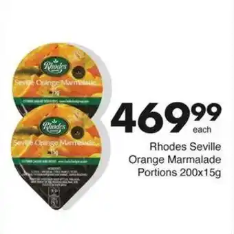 Save Hyper Rhodes Seville Orange Marmalade Portions offer