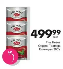 Save Hyper Five Roses Original Teabags Envelopes offer