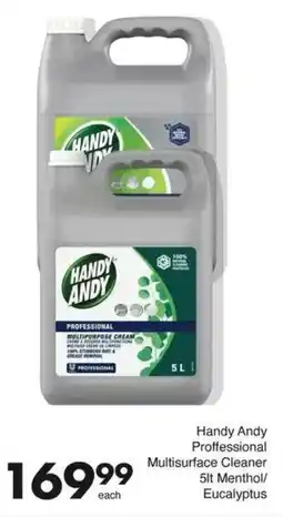 Save Hyper Handy Andy Proffessional Multisurface Cleaner Menthol/ Eucalyptus offer