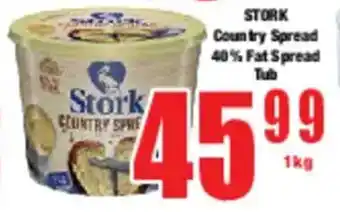 Boxer STORK Country Spread 40% Fat Spread Tub offer