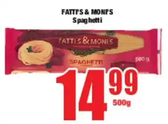 Boxer FATTI'S & MONT'S Spaghetti offer