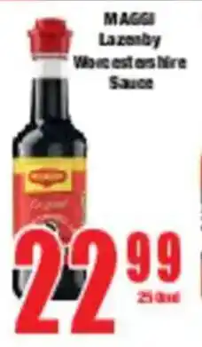 Boxer MAGGI Lazenby Worcestershire Sauce offer