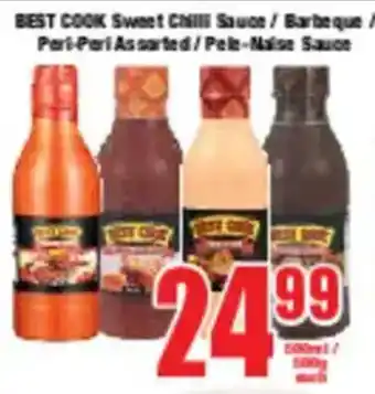 Boxer BEST COOK Sweet Chilli Sauce/Barbeque / Peri-Peri Assorted/Pele-Naise Sauce offer