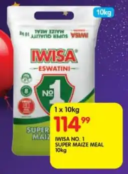 Shoprite Iwisa no. 1 super maize meal offer