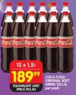 Shoprite Coca-cola original soft drink offer