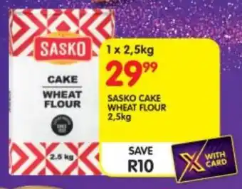 Shoprite Sasko cake wheat flour offer