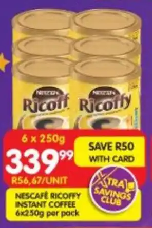 Shoprite Nescafé ricoffy instant coffee offer