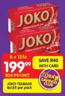 Shoprite Joko teabags offer