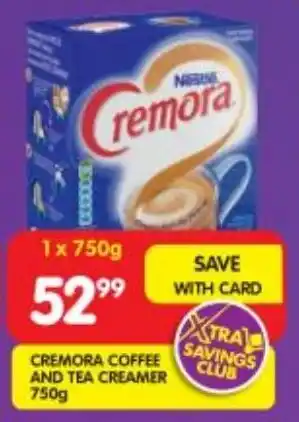 Shoprite Cremora coffee and tea creamer offer