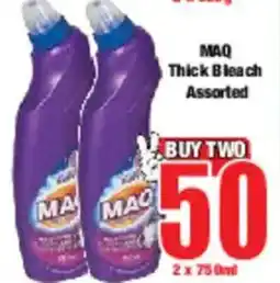 Boxer MAQ Thick Bleach Assorted offer