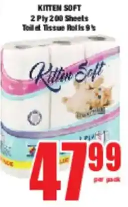 Boxer KITTEN SOFT 2 Ply 200 Sheets Toilet Tissue Rolls offer