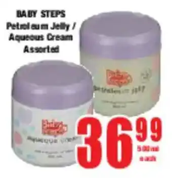 Boxer BABY STEPS Petroleum Jelly/ Aqueous Cream Assorted offer