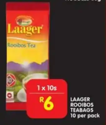 Shoprite Laager rooibos teabags offer