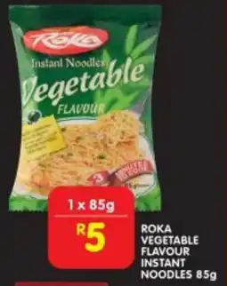 Shoprite Roka vegetable flavour instant noodles offer